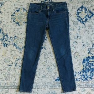 AE Dark Blue Skinny Jeggins - size 6 short